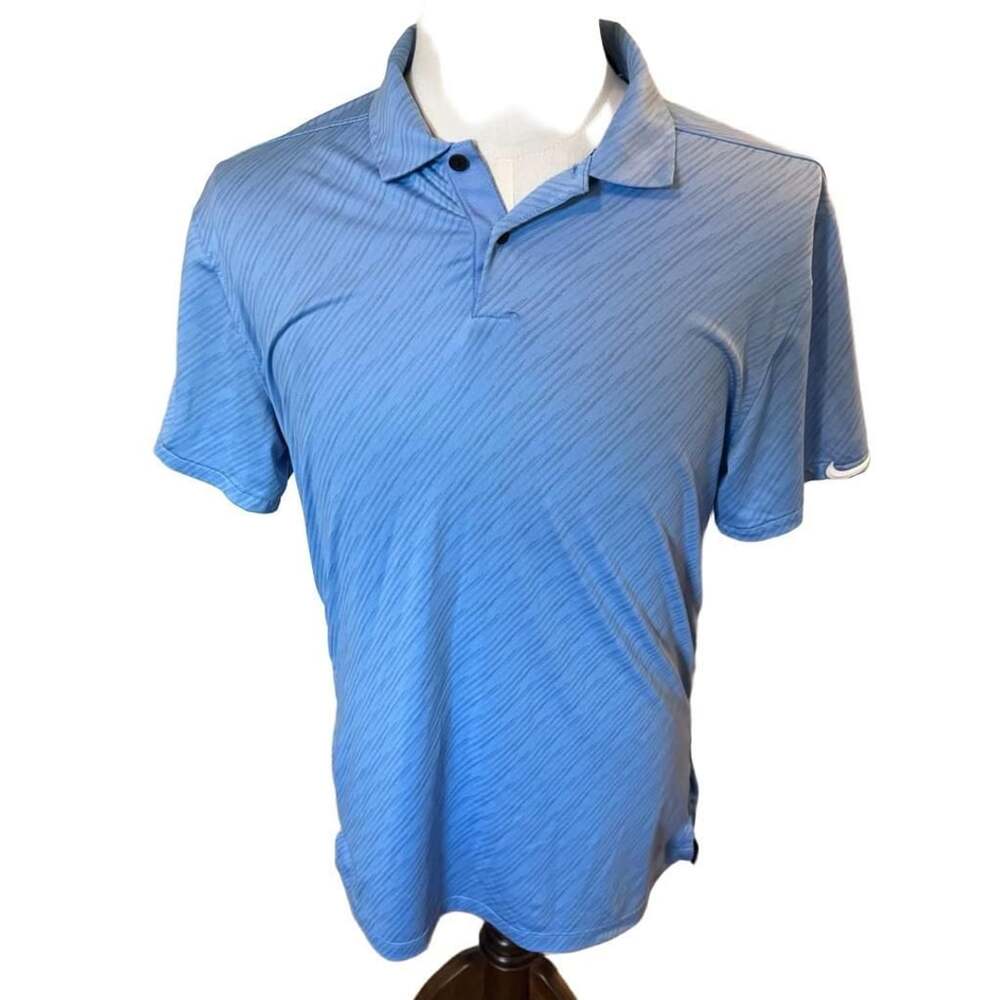 Nike Golf Vapor Dash Polo Size S Blue Performance Short Sleeve Shirt